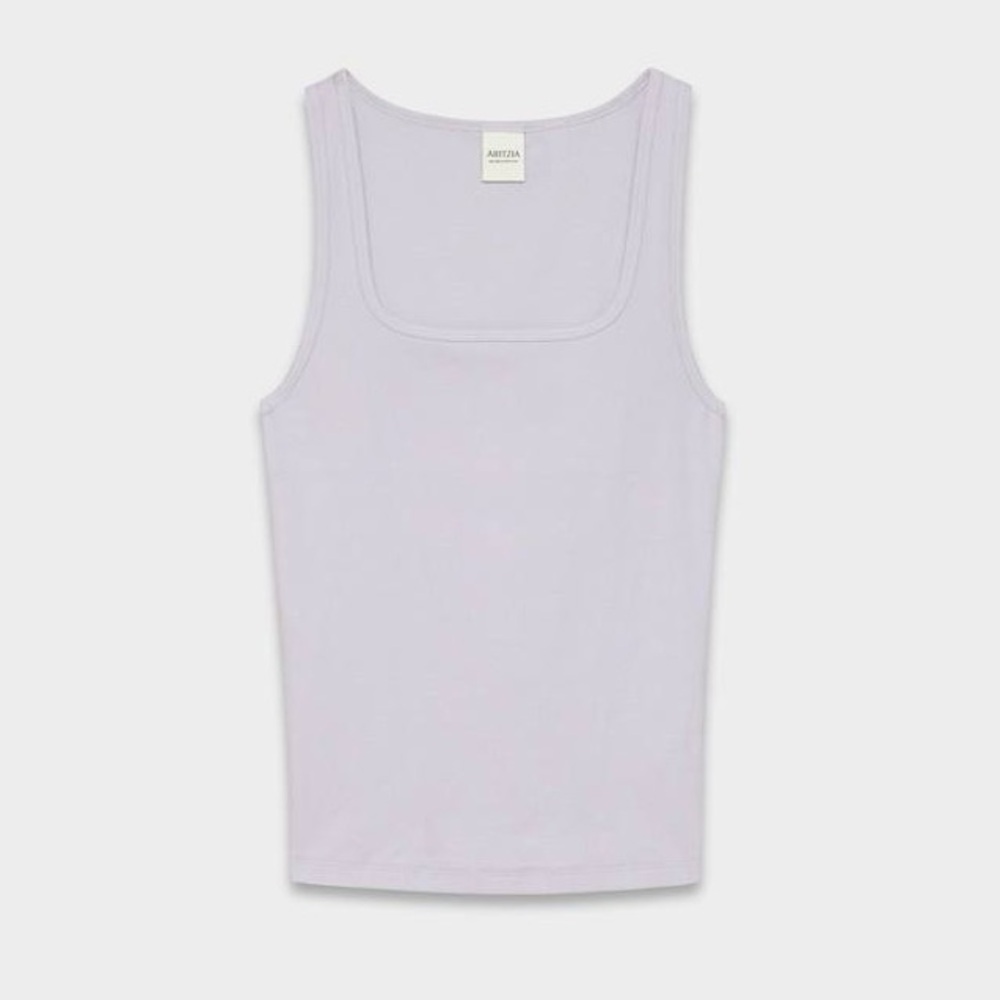 Aritzia HomeStretch Rib Frequency Tank - Lilac Size M